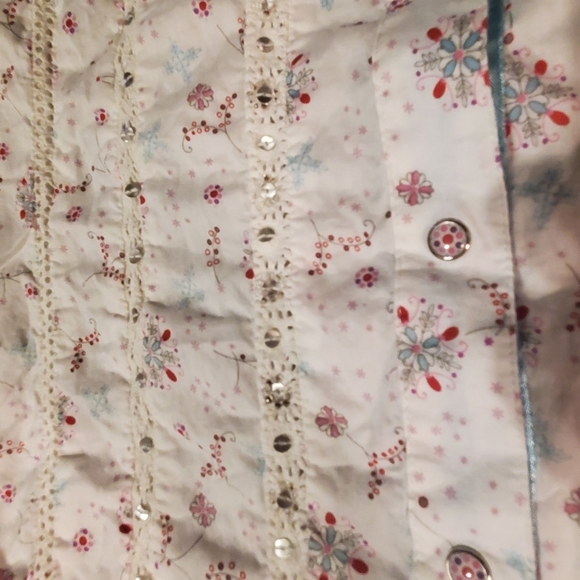 Womans lg western blouse,snaps - Picture 2 of 4